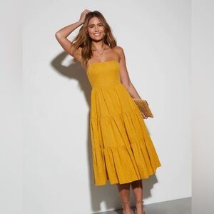 VICI Marigold Tie-Back Midi Dress